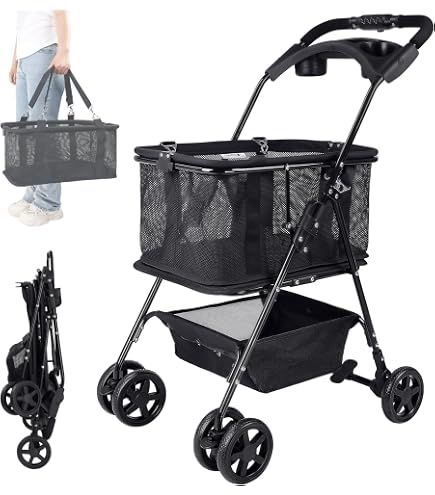 c oC a 折りたたみショッピングカート ブラック 軽量、自在らくらく Amazon.co.jp: ottostyle.jp 折りたたみ ワンタッチショッピングカート